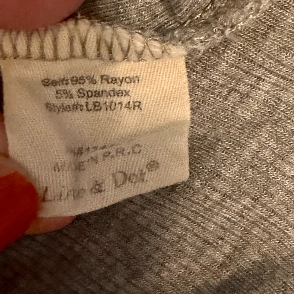 Line & Dot Rib Knit Tank Top Size XS - Picture 4 of 8